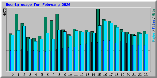 Hourly usage for February 2026